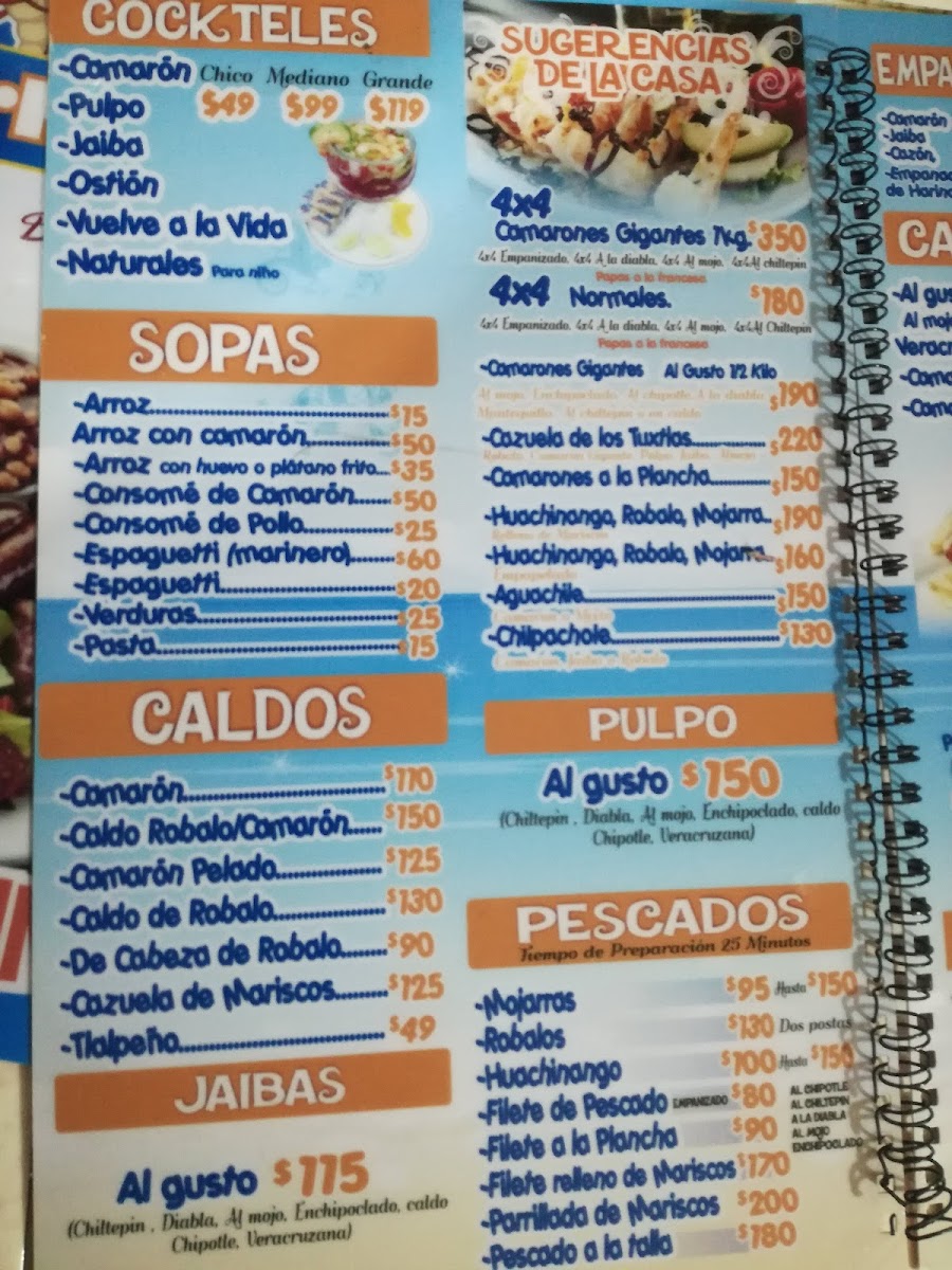 Mariscos Porkys Menu - Image 5